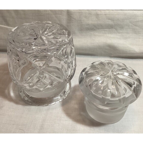 Glass Clear Jar With Glass Lid For Jam Jelly Honey Mustard Condiment Very Heavy - Picture 3 of 14